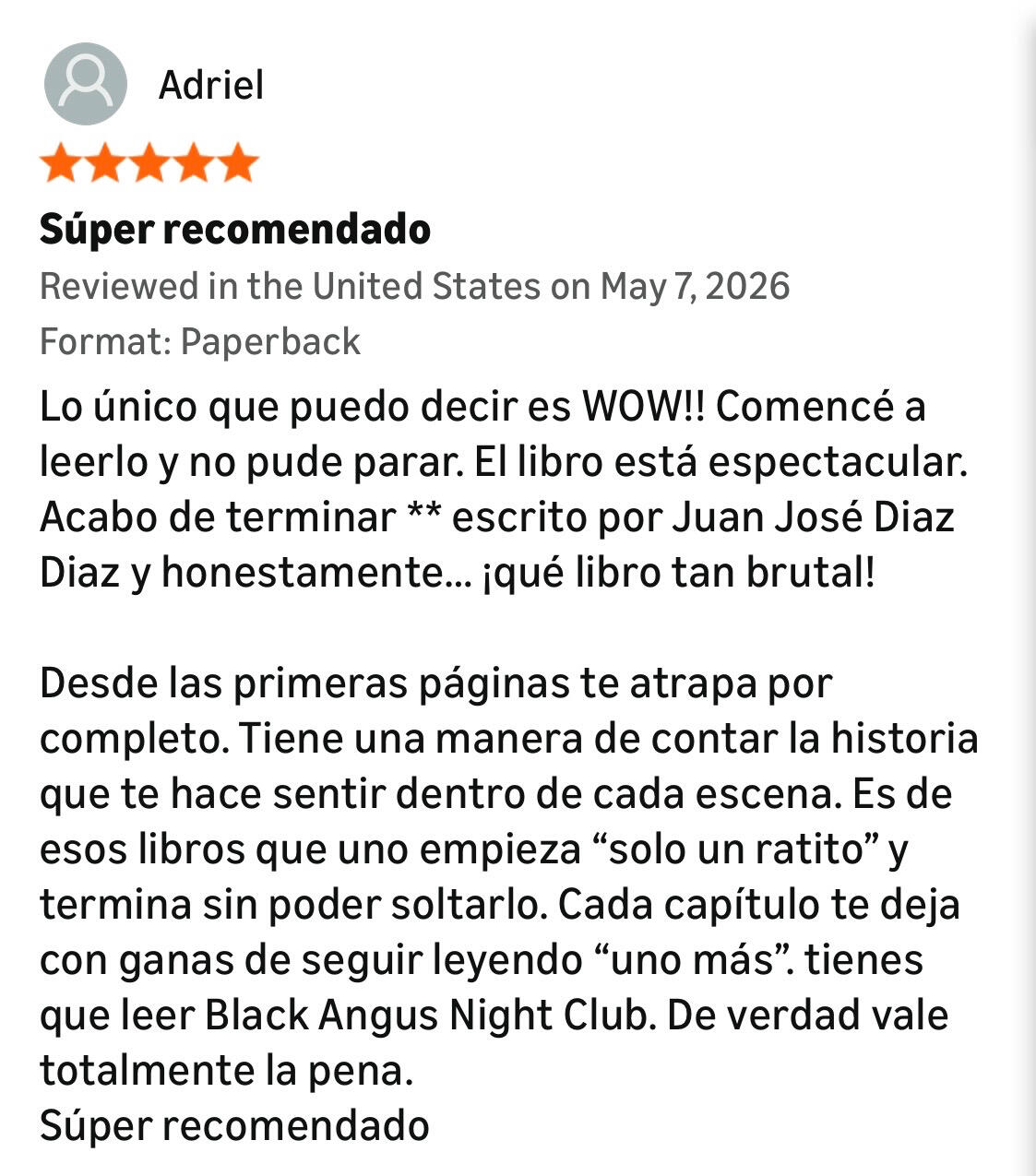 Súper recomendado